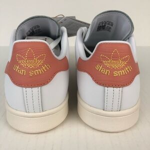 Adidas STAN SMITH White with Orange Accent Leather Sneakers